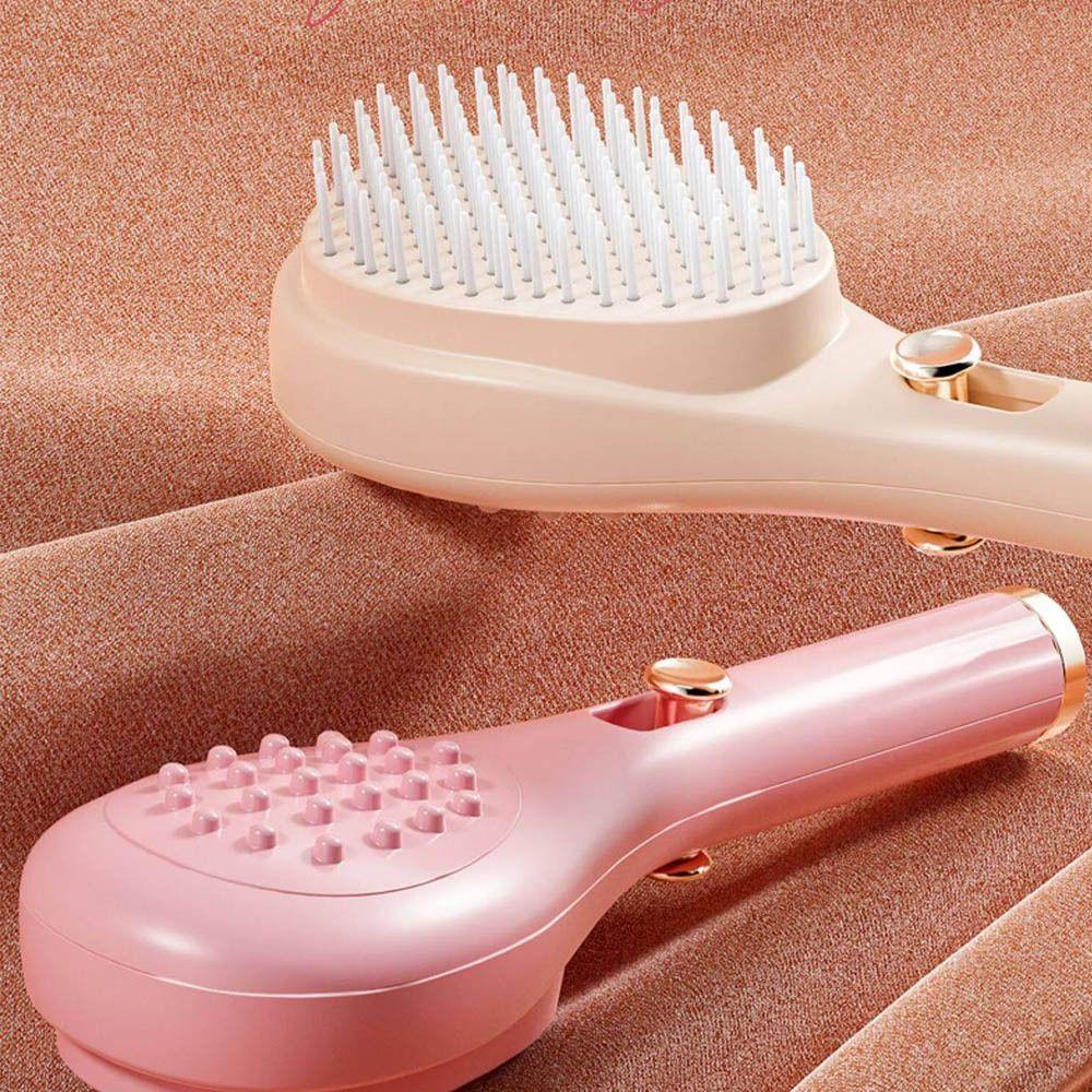 Anti Static Retractable Hair Comb Self Cleaning Detangling Brush Scalp Massage Comb Styling Tool