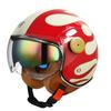 Lightweight Vintage Motorcycle Helmet With Dual Visor Motorbike Riding 3/4 Open Half Helmet Retro Casco Moto 3C & Dot