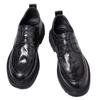 Men's New Casual Leather Breathable Round Head Thick Sole Soft Leather Soft Sole Men's Business British Knot Versatile