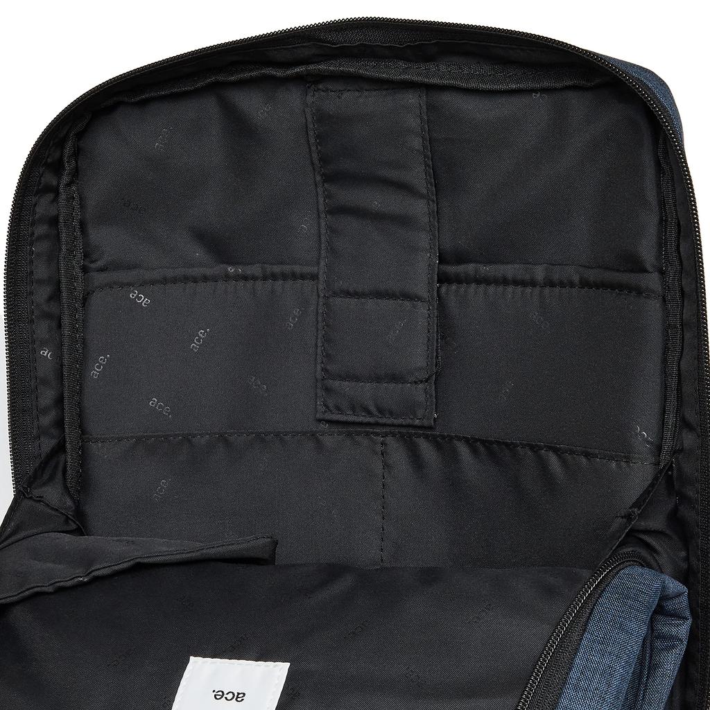 Business Backpack Tray Front Holder Specification A4 Size Inch PC Storage Pack Business Bag Rucksack Navy [Ace Gene] [Smartphone Included] 13.3 Men's