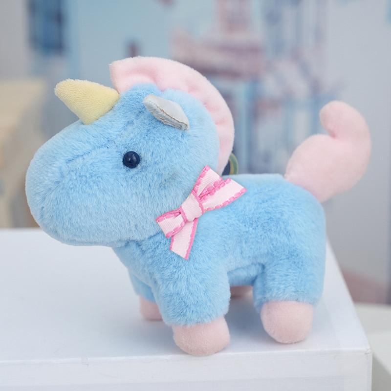 Unicorn Animal Plush Toy With Keychain For School Bag Decor And Gifts
