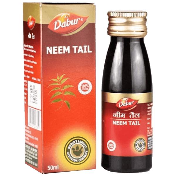 Dabur Neem Oil 50ml | Ayurvedic Skin & Hair Care | Supports Clear Skin, Scalp Health, Acne Relief & Natural Detox