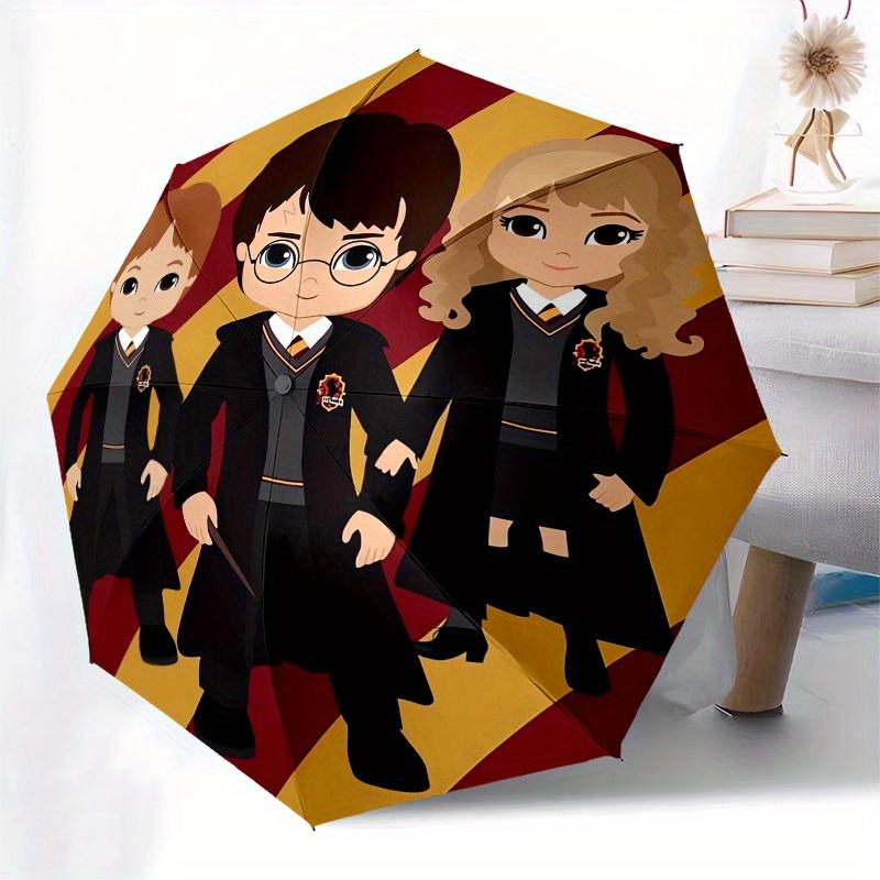 1pc Harry Potter, Hogwarts Themed High-quality Umbrella,Automatic Opening and Closing Umbrella,Multi-functional Umbrella G0811150