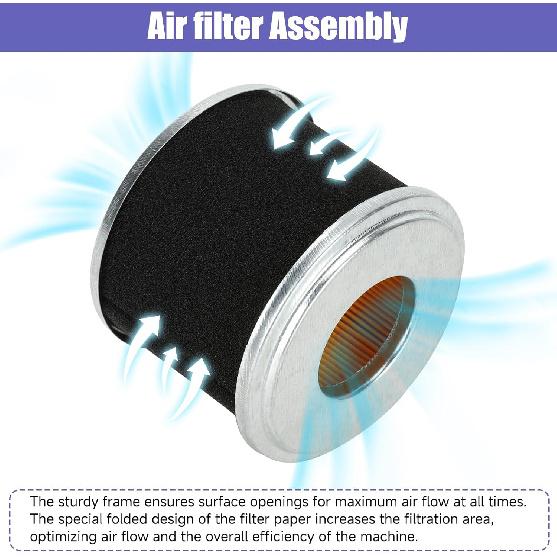 Air Filter Kit Compatible With Predator 212 Pressure Washers 212Cc Gas Engine SpeedWash OneWash 3100Psi 3600Psi 6602 6924 6590 6470 0J88870129