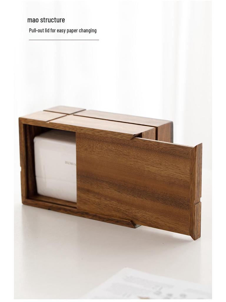 Solid Wood Tissue Box for Home, Hotel, or Office: Simple and Stylish Design