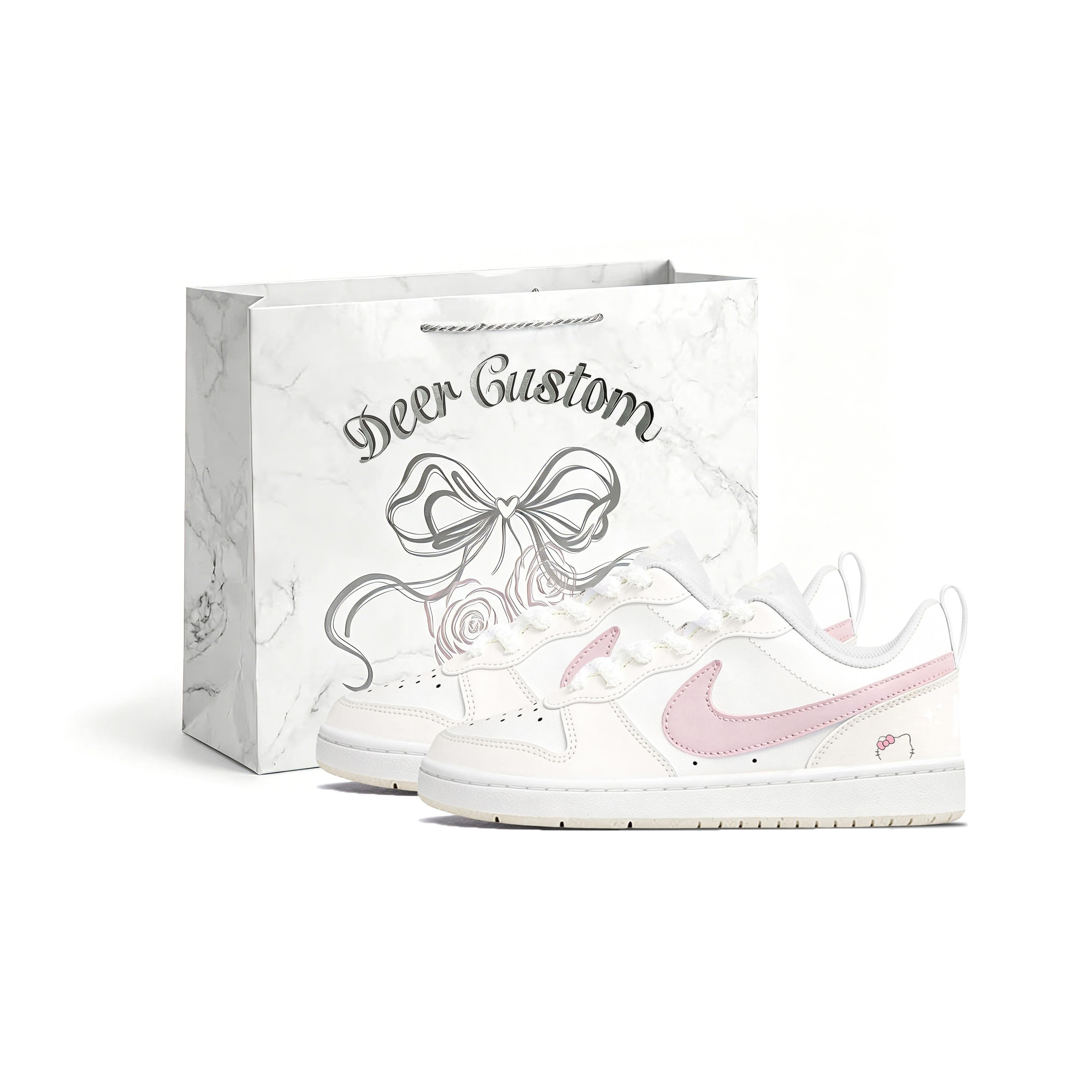 

Nike Court Biu Maris Sal Milk Candies Leather Slip Resistant Skateboard Shoes Women s IR5462-100(Team2173-S-BOX) 40