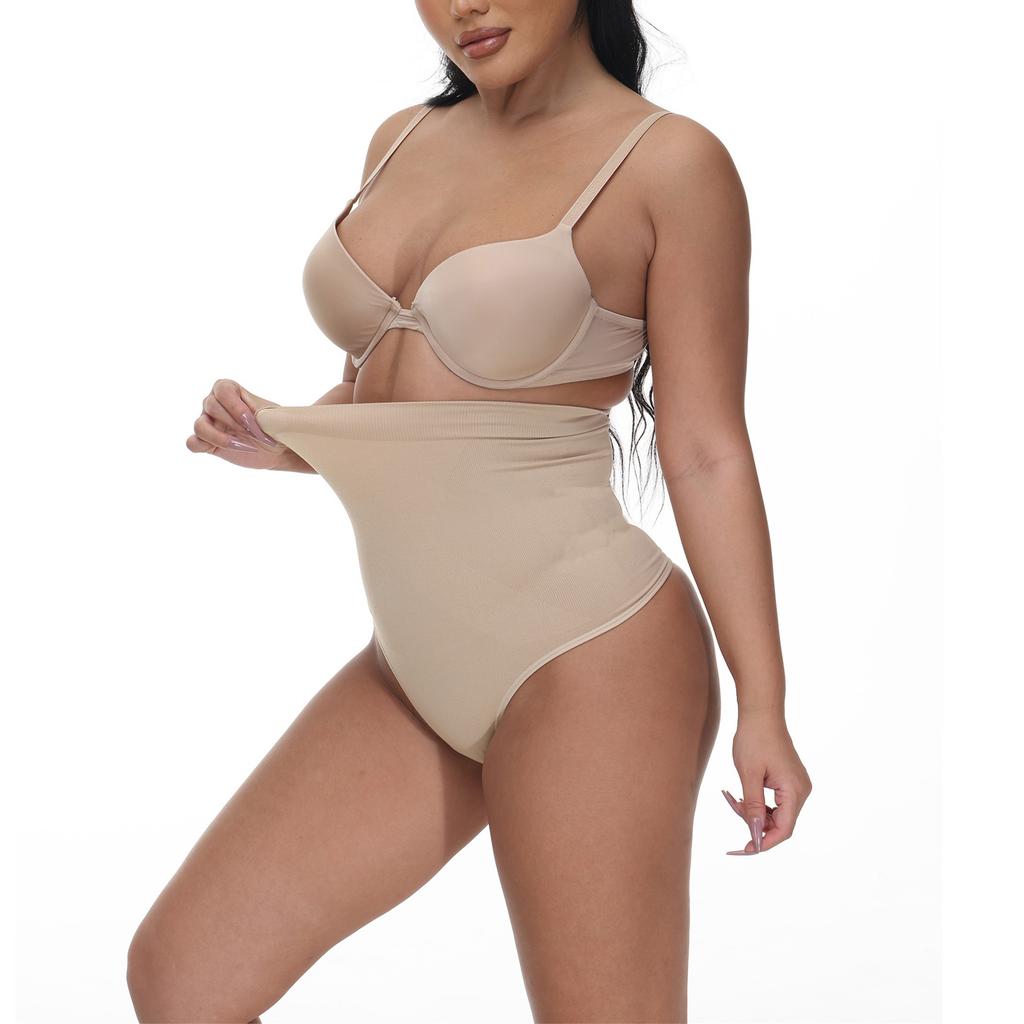 Thong Shapewear Tummy Control for Women High Waisted Body Shaper Girdle Compression Shapewear Thong Panties Underwear