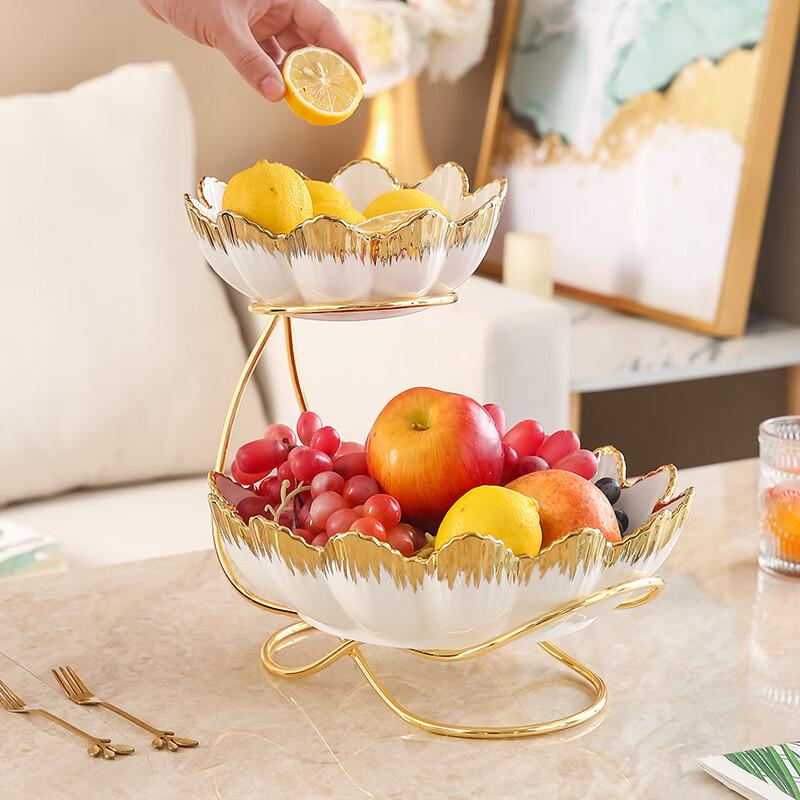 Light Luxury European Ceramic Fruit and Candy Dish
