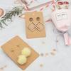 200 Pcs Necklace Display Cards Retro Thick Blank Kraft Paper Tag for Displaying Earring Bracelets Jewelry Stores