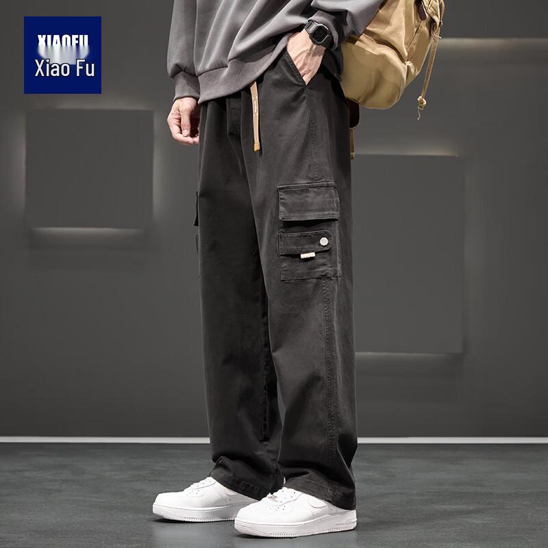 Men's 2025 Fall Casual Relaxed Fit Straight-Leg Workwear Pants