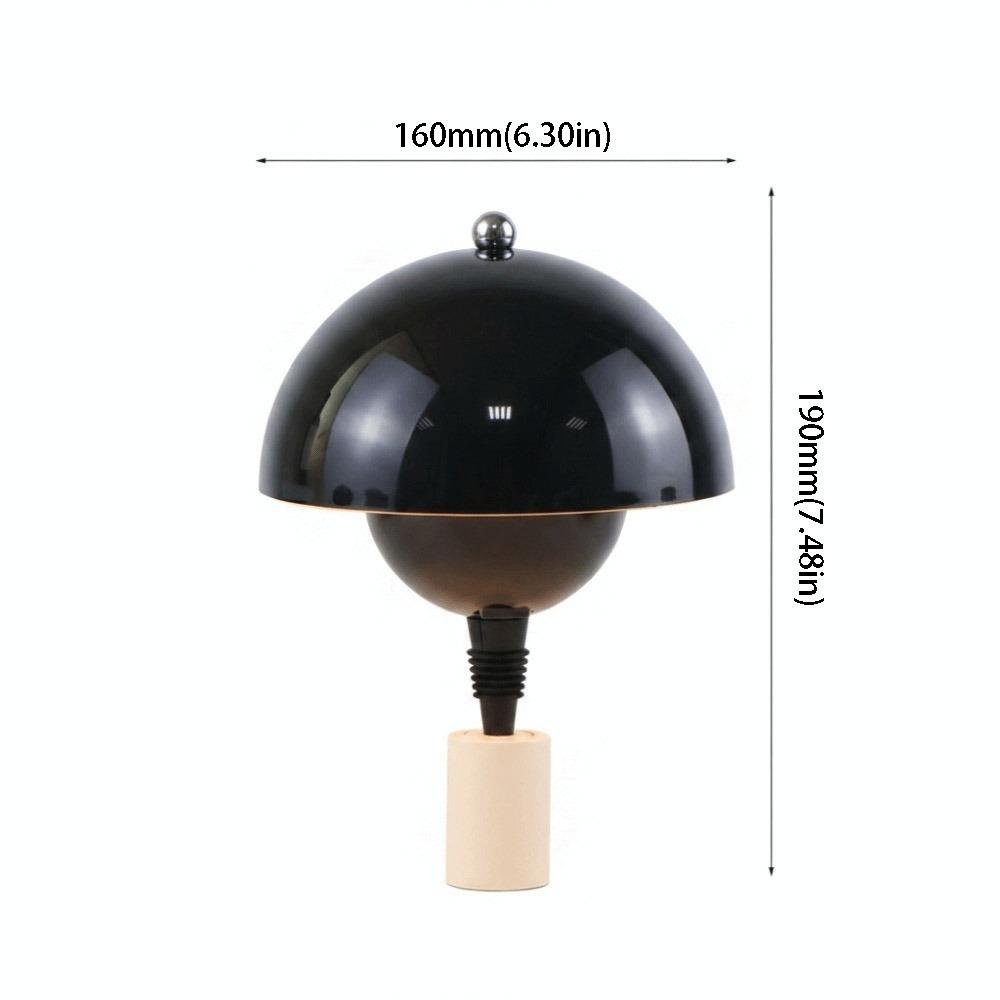 Rechargeable Bottle Lamp 3 Color Touch Dimming Table Lamp Mushroom Bottle Head Stepless Dimming Ambient Fixture Restaurant