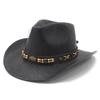 New Hot-selling Outdoor Travel Visor, Crimped Western Cowboy Hat, Outdoor Sun Protection Hat, Fishing Hat, Straw Hat Summer