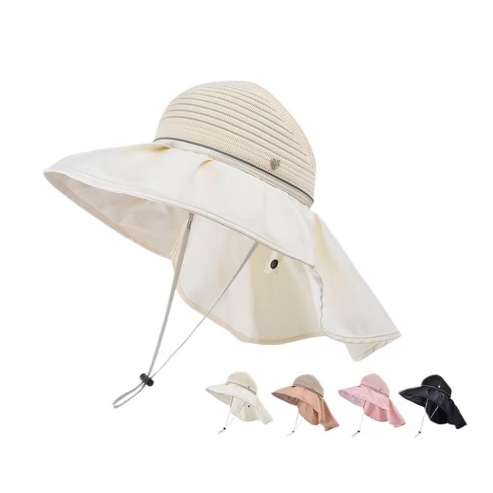 

Adjustable Sunblock Bucket Hats Large Eaves Empty Top Cap Casual Fisherman Hat хакі