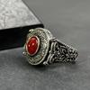 Retro Ethnic Style Ring Men's Carved Ring European and American Trend Jewelry