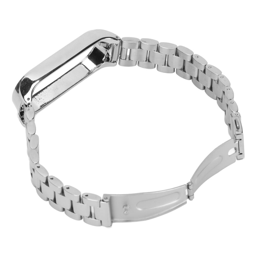 Smartwatch Wrist Band Strap Stainless Steel Anti Lost with Double Folding Buckle for Band 6