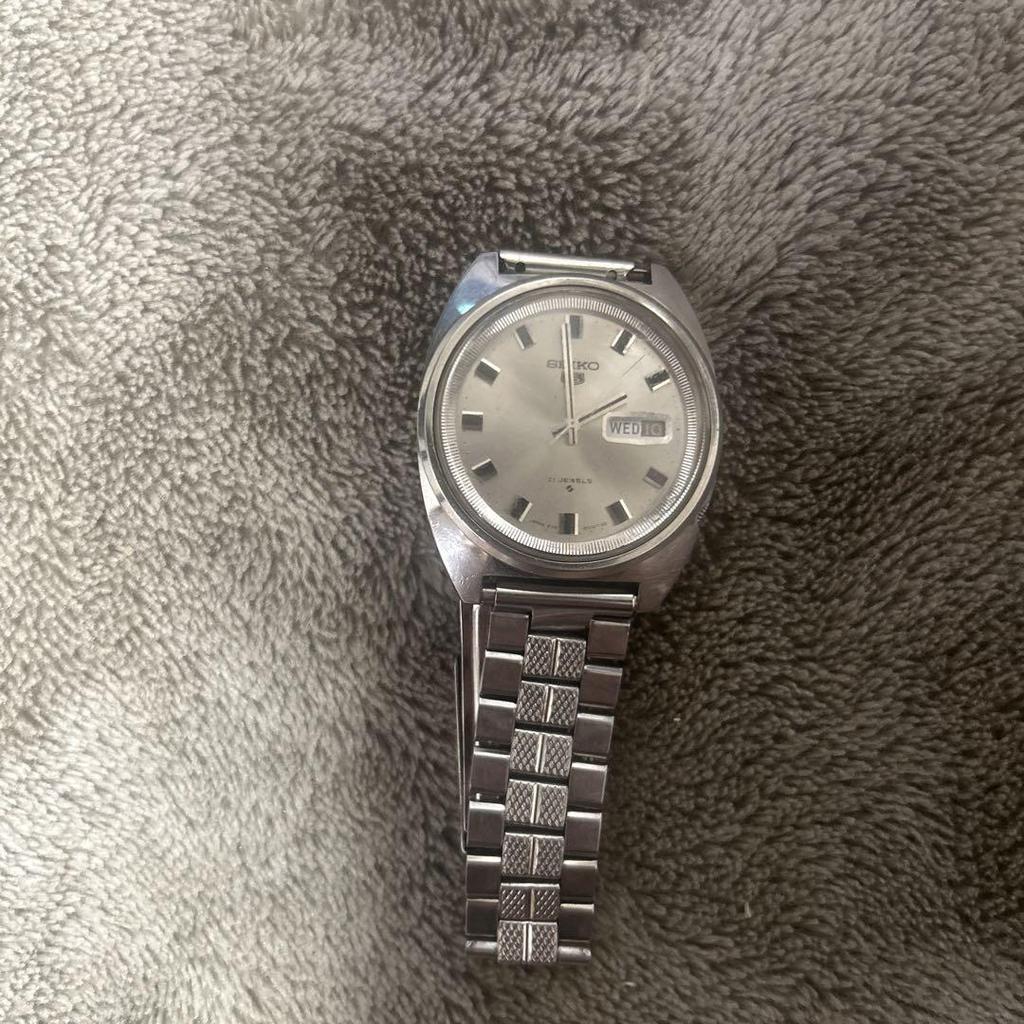 [USED] Seiko Automatic Watch Silver Old Seiko