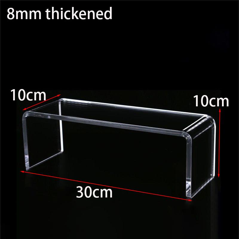 Acrylic Display Riser,Thicken 8mm Clear Display Shelf for Cupcake Stand,Figurines,Collectibles Kitchen Bathroom Home Organizer