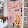M20042 Hand-Painted Pumpkin Spider Web Bat Black Cat Wall Sticker Halloween Decoration Living Room Bedroom Background Self-Adhesive
