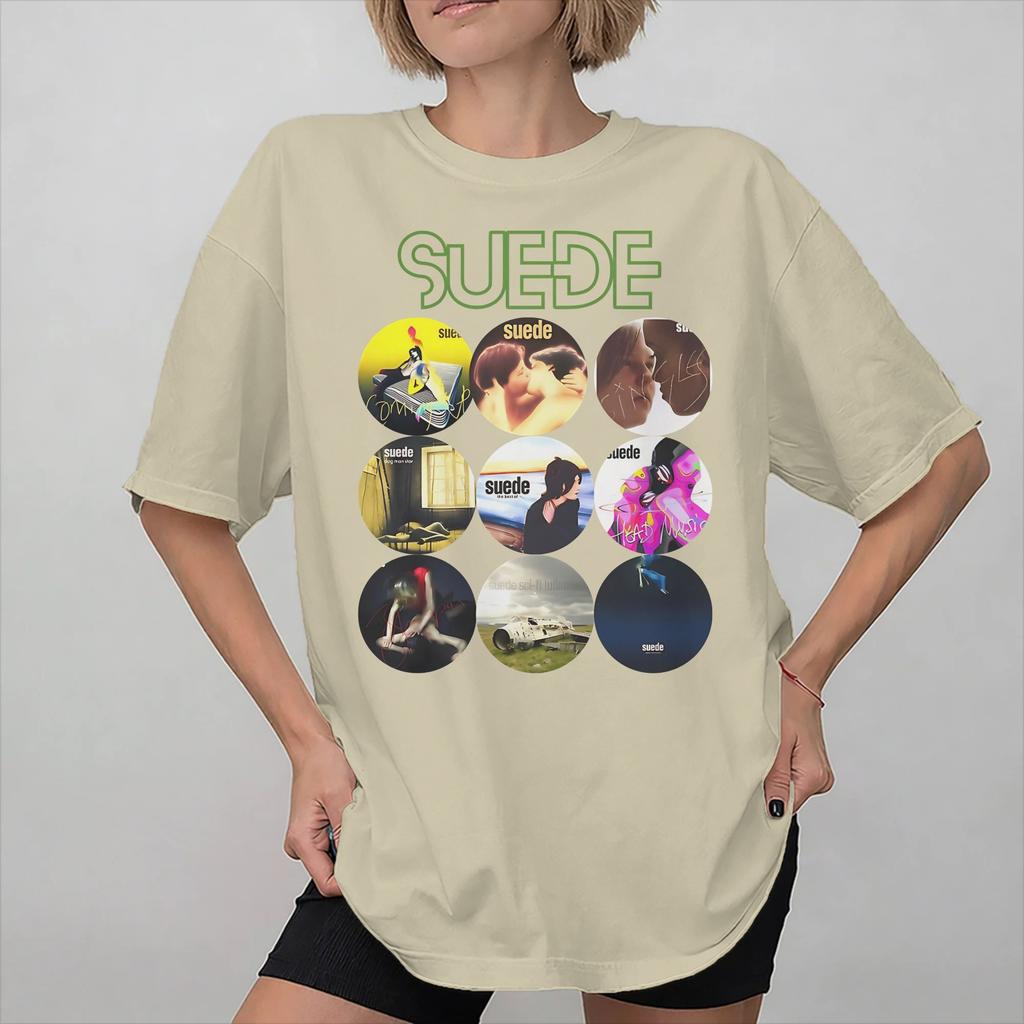 Suede rock band Tee Shirt for Unisex Women Gift Idea T Shirts 100 Cotton Clothes