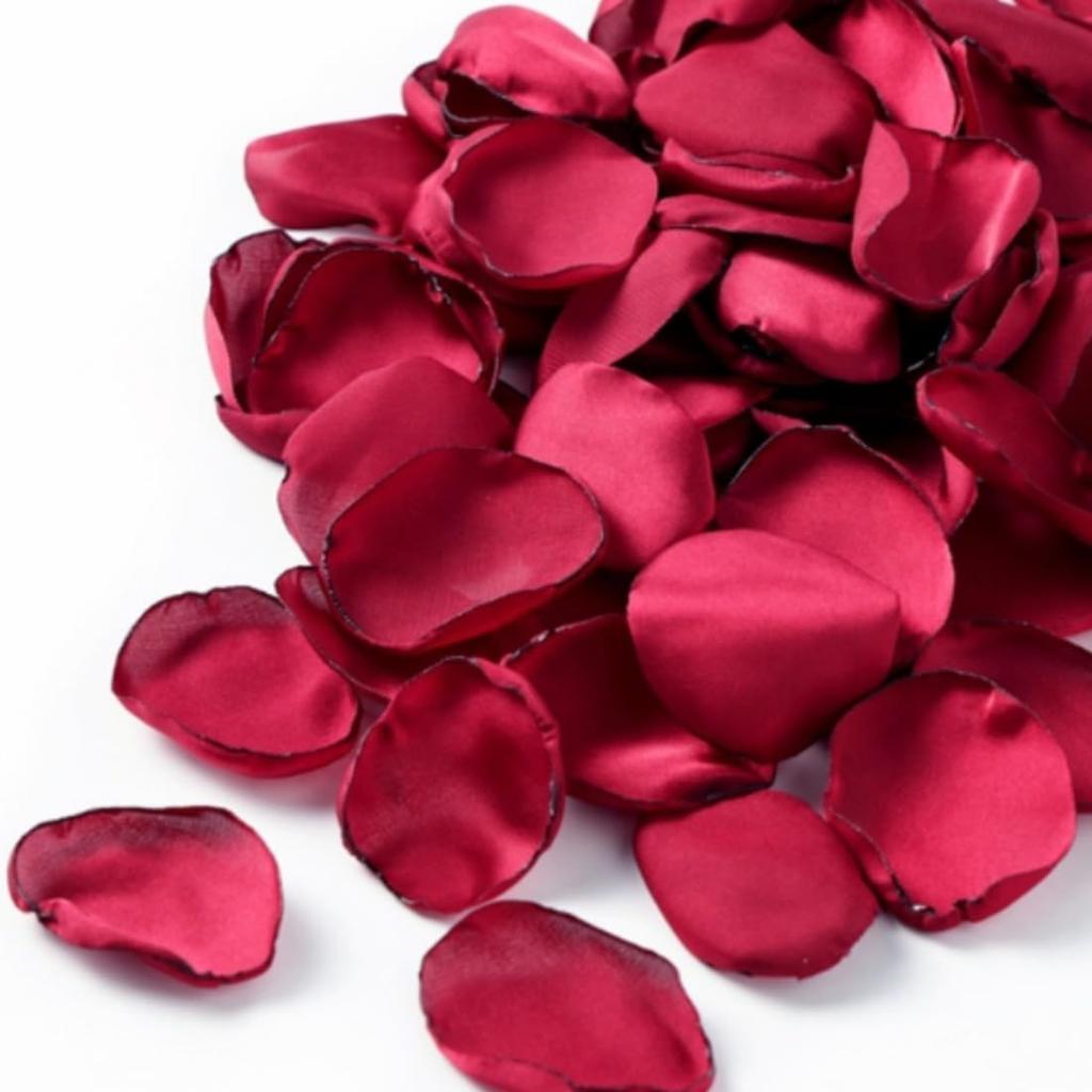 200Pcs Large Silk Rose Petals Artificial Scatter Flower Petals with Gift Box for Bridal Shower Romantic Night Wedding Aisle Reception Table