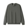 Herren Oversized Uni Farbe Fleecegefüttert Rundhals Sweatshirt Herbst Winter Lässig Streetwear Unisex
