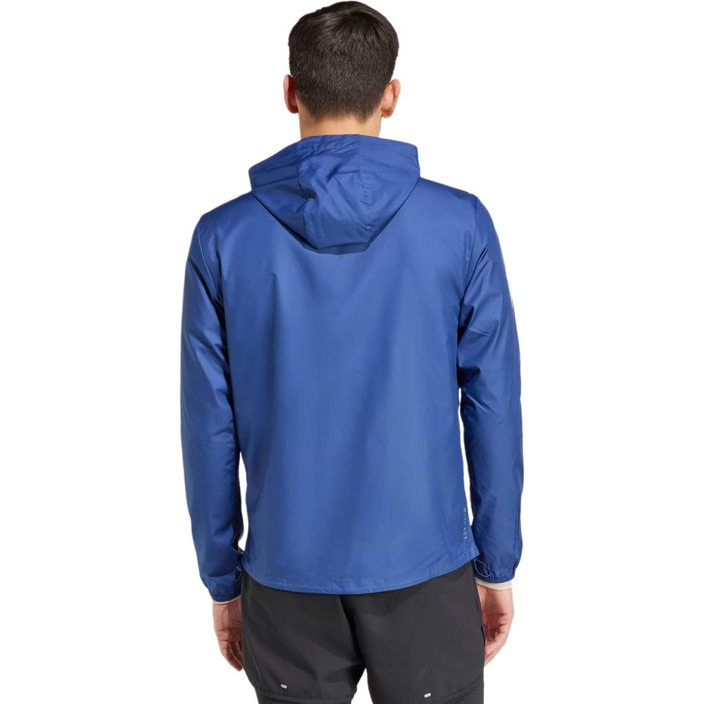 Adidas Hooded Zip-Up Long Sleeve Jacket Men Jackets Blue IV5427