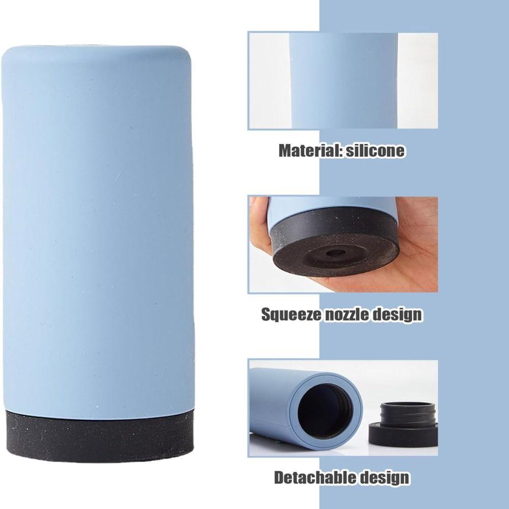 Refillable Dish Soap Squeeze Bottle Leakproof Silicone Washing Up Liquid Squeeze Dispenser Shampoo Conditioner Dispenser