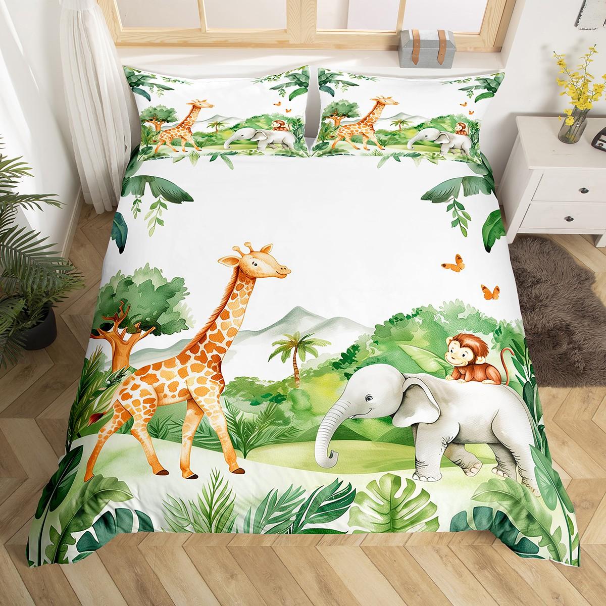 

Comforter Homewish Cartoon Frog Prince For Kidskawaii Red Mushroom Bedding Setcute Animal Bed Set Comforter (quilt)-EU Single(135*200cm)3pcs
