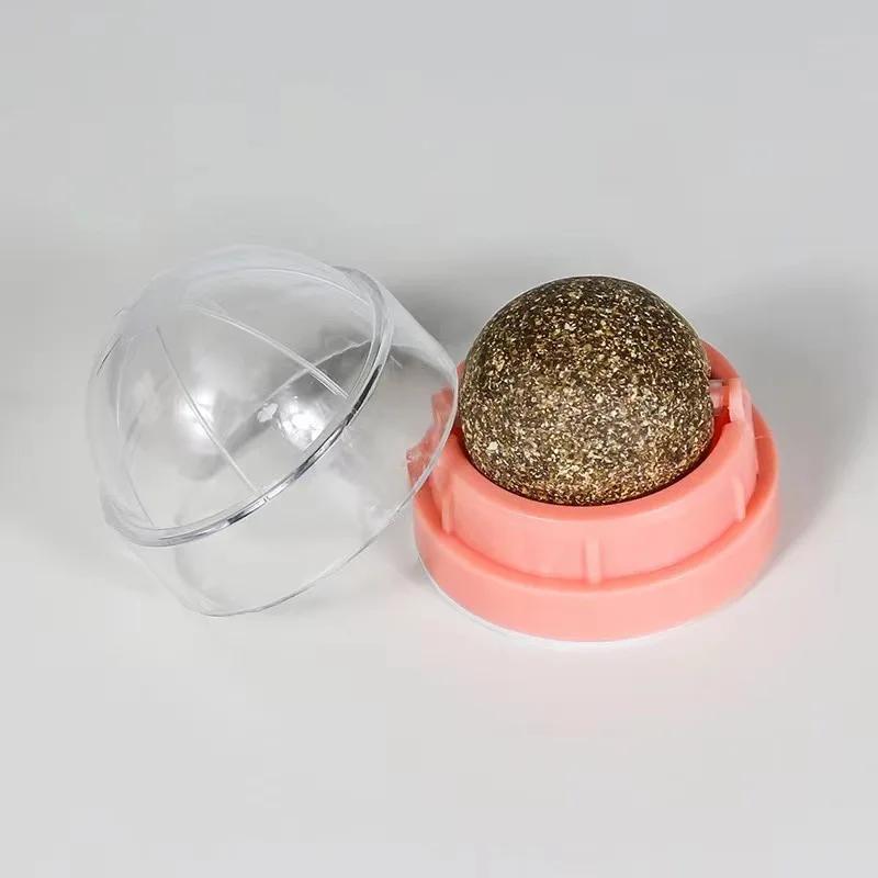 Catnip Balls Funny Lickable Cat Snack Catnip Balls Kitten Playing Chewing Cleaning Teeth Toy for Small Medium Cats Pet Supplies