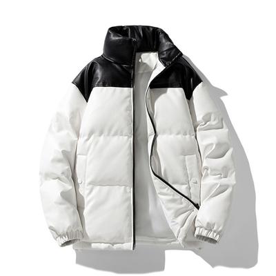 New Autumn and Winter Stand-up Collar Couple Padded Jacket Men's Windproof Padded Jacket, Trendy Jacket Men's Down Padded Jacket