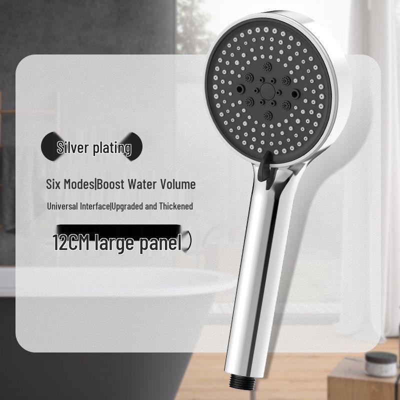 5-Speed Handheld Shower Head with Large Panel & Water Filter for Enhanced Bathing Experience