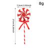 Simulation Plastic Glittery Candy Cane Christmas Lollipop Pendant Xmas Tree Hanging Ornament New Year Home Party Decoration