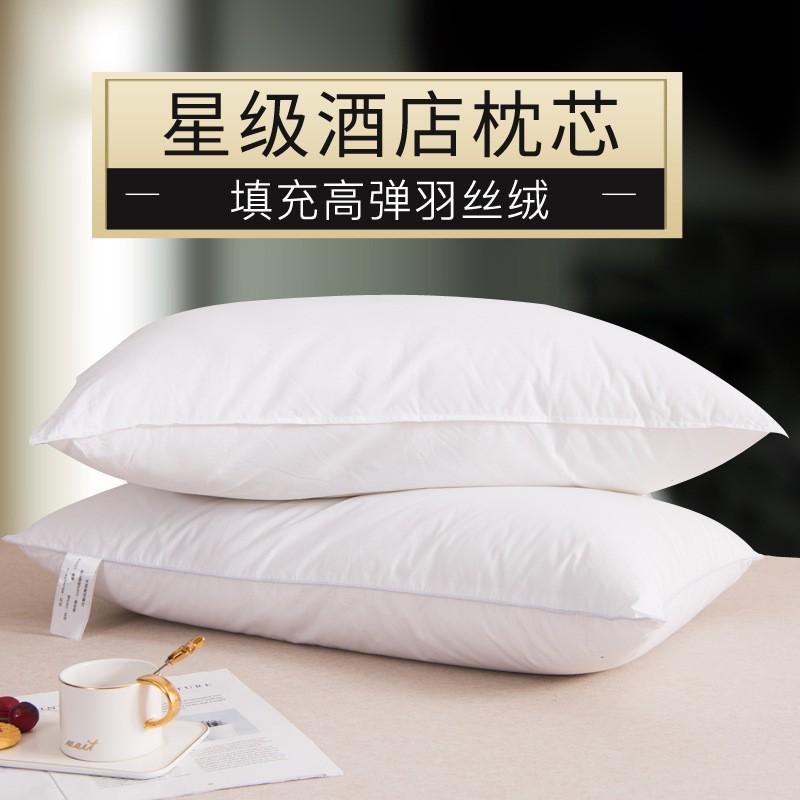 Hotel-Grade Hypoallergenic Fiber Pillow Core Soft Cotton Cover Memory Foam Alternative Neck Support