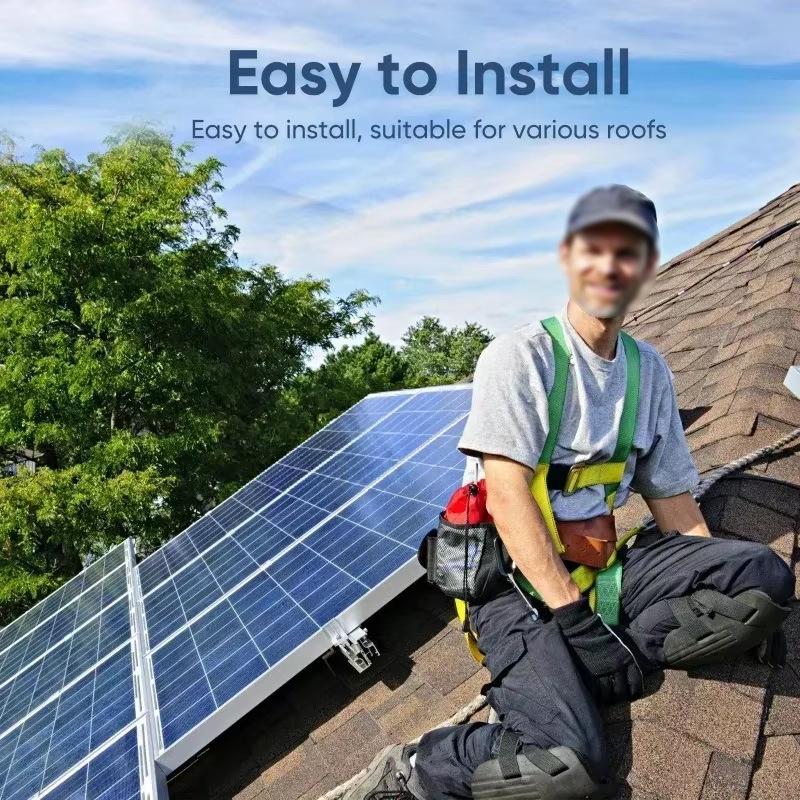 22W Polycrystalline Solar Panel Kit with Aluminum Frame for 12V/18V Outdoor Charging