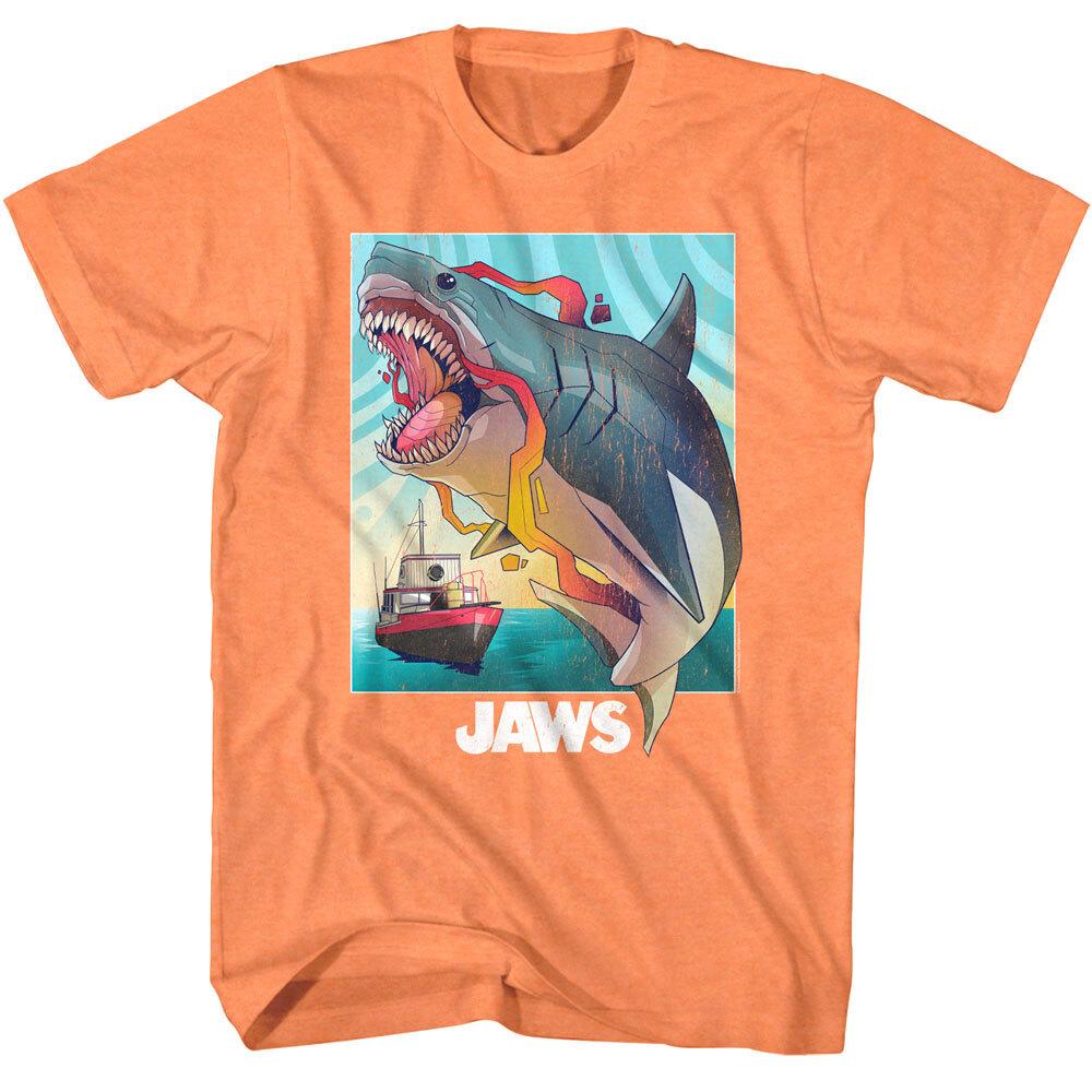 Jaws Super Mega Flying Killer Shark Men T Shirt XL