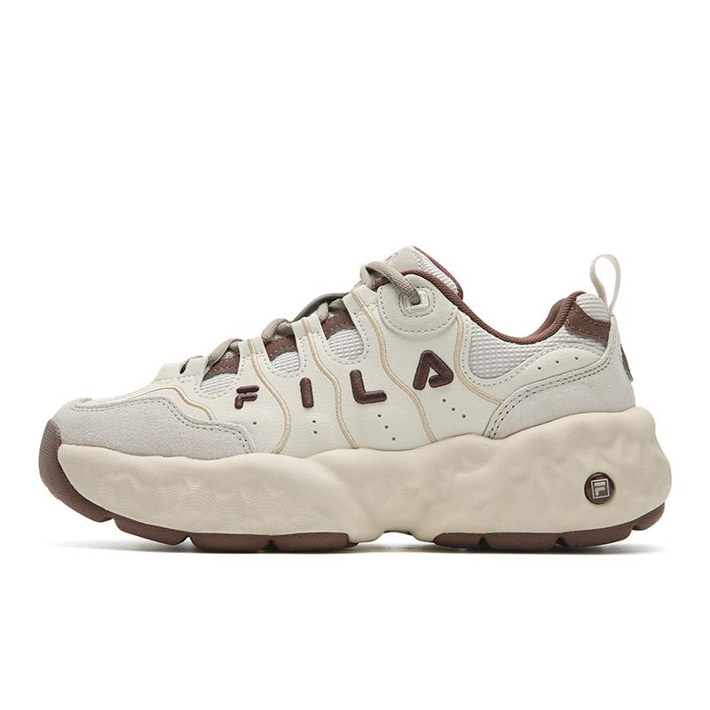 

FILA MUFFIN Cushioning Abrasion Resistant Lightweight Low top Casual Shoes Women s Foam White F12W541106FWR 37.5