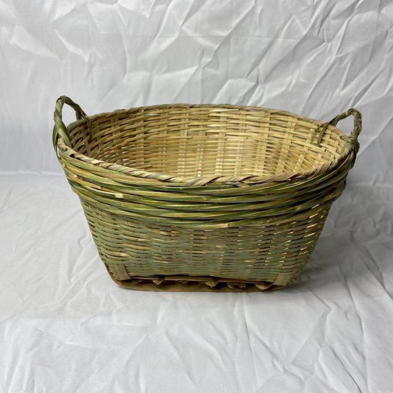 

Handmade Bamboo Woven Egg and Rice Washing Basket
