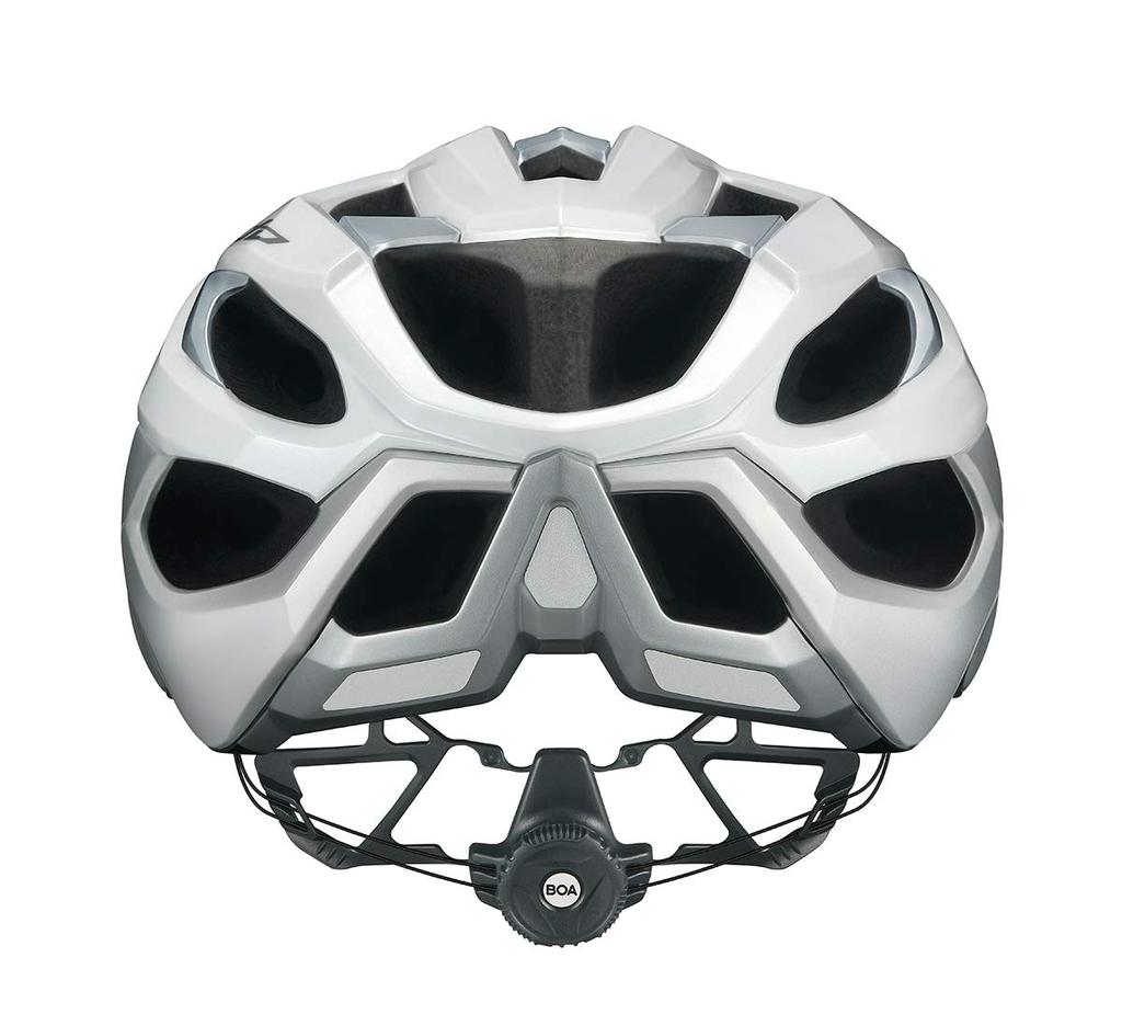 KABUTO VOLZZA White Silver Bicycle Sizes JCF Certified Helmet, S/M (55-58cm),