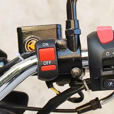 Motorcycle Handlebar Flameout Switch Motorbike ON OFF Button for Moto Bike Headlight Signal Lamp Universal Control Buttton 12V