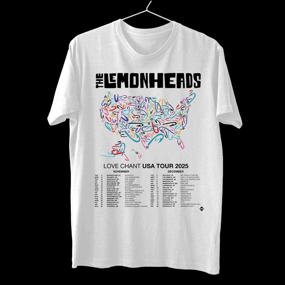 Rare The Lemonheads Announce 2025World Tour Unisex Men S-235XL 20D2046 Unisex T-Shirt XL