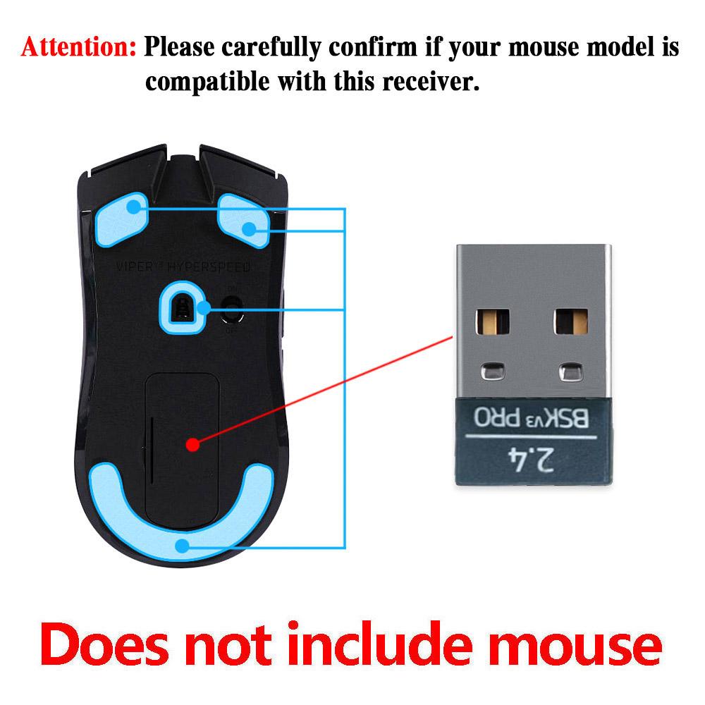 2.4G USB Dongle Mouse Receiver For Razer Basilisk V3 PRO Hyperspeed Gaming Mouse