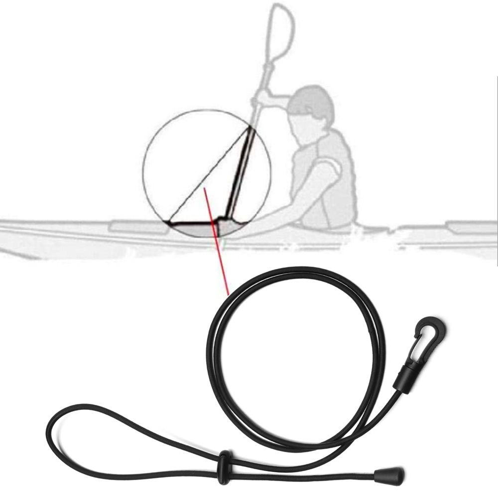Boats Outdoor 120cm Fishing Rod Tether Kayak Paddle Leash Canoe Rope Holder Satety Fixed Ropes