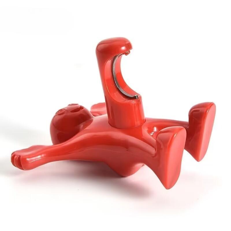 New Reusable Funny Happy Man Red Plastic Wine Cork Bottle Plug Bottle Stoppers Kitchen Bar Tools