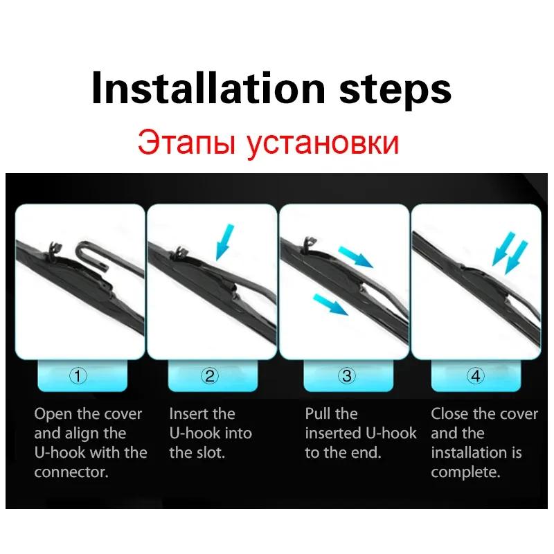 Wiper LHD Front Rear Wiper Blades For Hyundai I20 PB 2008 - 2014 Windshield Windscreen Window Car Rain Brushes 24"+16"+12"