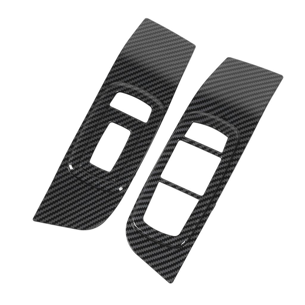 Window Control Switch Panel Trim Carbon Fiber Color Decorative Window Switch Panel for Cars