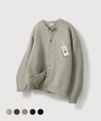 Mood Inside Recycled Wool Round Cardigan_5 Colors