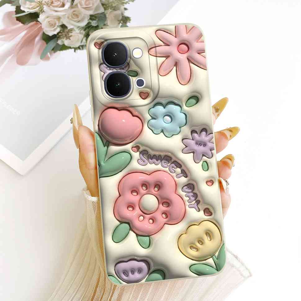 For Vivo Y31d 4G V2543 Case Fashion Cartoon Painting Silicone Full Protcetion Back Cover For Vivo Y 31d Y31D 4G Bumper Shell