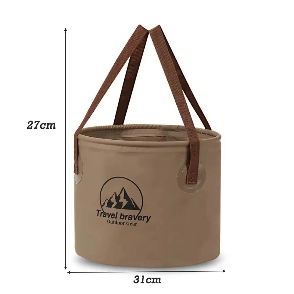 20L Folding Bucket Outdoor Portable Hand-held Fishing Bucket Large Capacity Camping Travel Storage Bucket Camping Essential