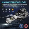 MAXGTRS 2x H4 Hi/Lo H7 Bi-Led Projector Lens H11 9005 HB3 9006 HB4 Car Headlight Bulb Canbus Lampada 6000K Mini Fog Lamp 12V LHD RHD