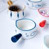 Mini Ceramic Milk Cup Creamer Jug Multifunctional Seasoning Dish Small Ceramic Coffee Milk Pitcher Vinegar Sauce Cup With Handle
